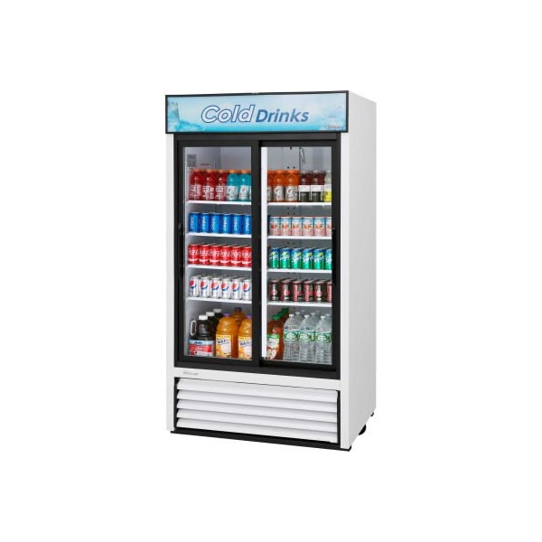 Turbo Air TGM-35R - Merchandiser, Refrigerated, White, 2 Sliding Glass Doors, 35 Cu. Ft., 41-1/2"W